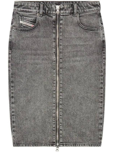 Women's Denim Pencil Skirt Black - DIESEL - BALAAN 1