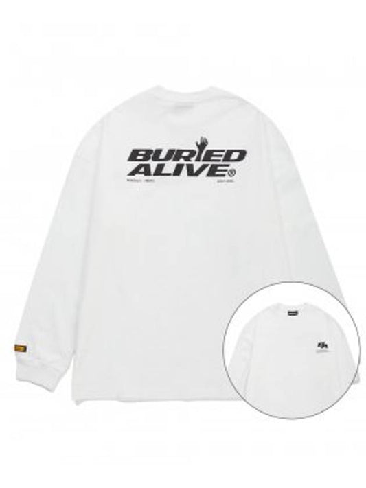 BA WIDTH NEW LOGO LONG SLEEVE WHITE - BURIED ALIVE - BALAAN 2