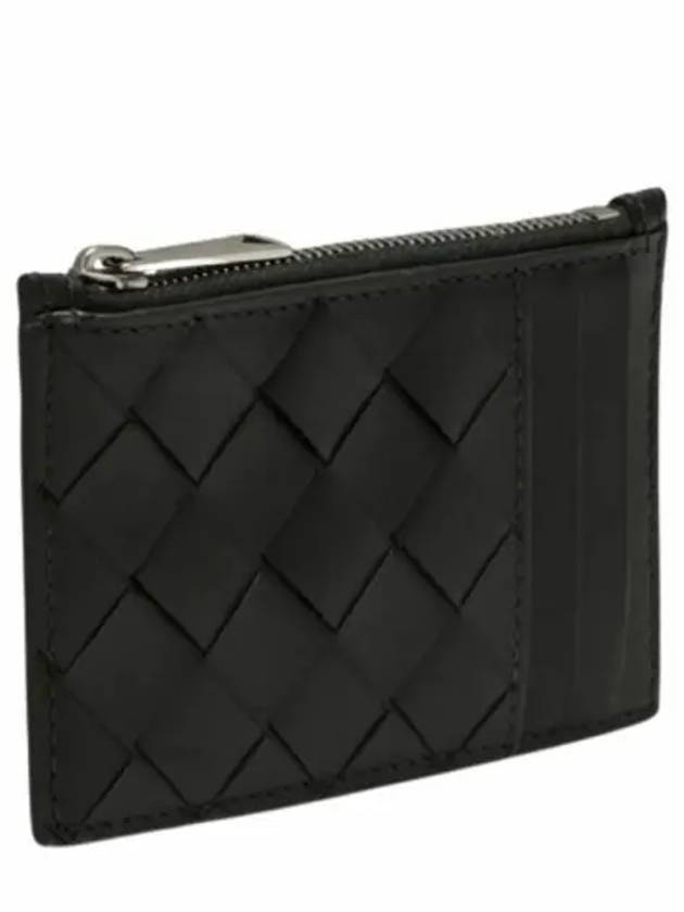 Intrecciato Zipper Card Wallet Dark Green - BOTTEGA VENETA - BALAAN 2