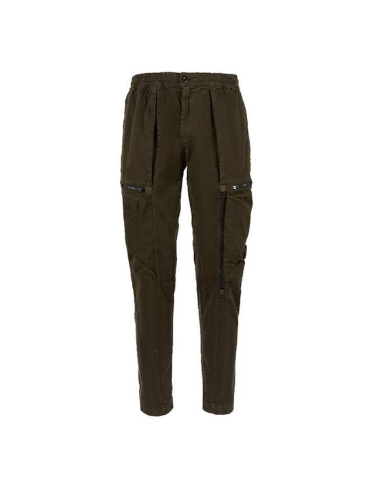 Garment Dying 2% Span Lens Cargo Straight Pants Brown - CP COMPANY - BALAAN.