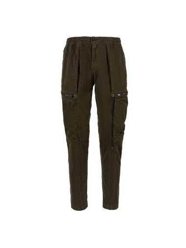 Garment Dyeing Lens Cargo Straight Pants Brown - CP COMPANY - BALAAN 1