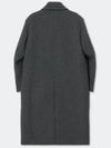 Oversized Out Pocket Felt Mac CoatGrayW - KINETO - BALAAN 4