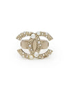 Pearl CC logo ring pearly white gold 4ET0213 - CHANEL - BALAAN 2