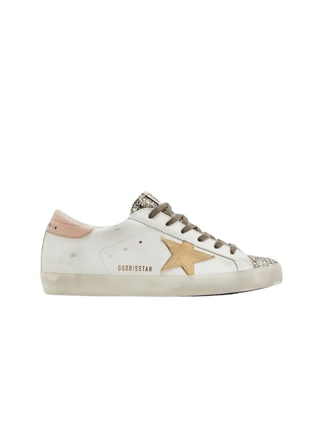 Platinum Glitter Toe Leather Low Top Sneakers White - GOLDEN GOOSE - BALAAN 2