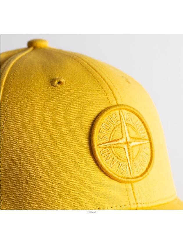 Wrap 6 Panel Ball Cap Yellow - STONE ISLAND - BALAAN 3