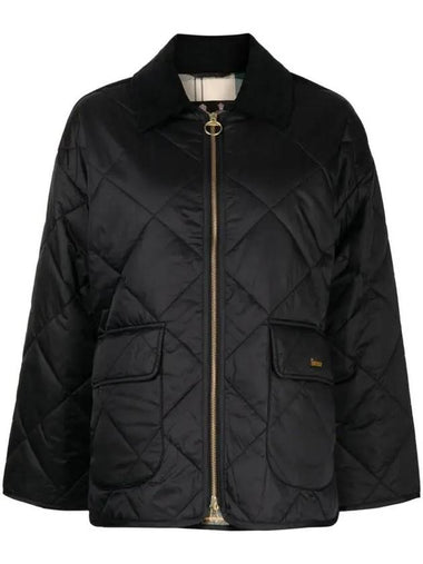 Ryhope Quilted Zip Up Jacket Black - BARBOUR - BALAAN 1