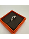 Small Chaine D'Ancre Enchainee Ring Silver - HERMES - BALAAN 2