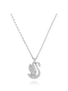 Women's Iconic Swan Pendant Necklace Silver - SWAROVSKI - BALAAN 3