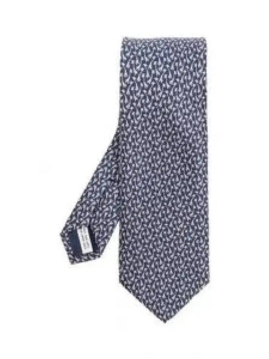 Salvatore 350955 769534 Printed Silk Tie - SALVATORE FERRAGAMO - BALAAN 2