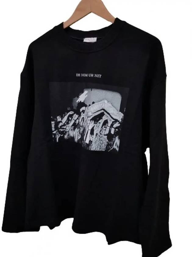 NUS19234 009 Logo Sweatshirt Black - IH NOM UH NIT - BALAAN 3