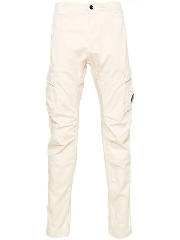 Stretch Sateen Ergonomic Lens Cargo Straight Pants Beige - CP COMPANY - BALAAN 2