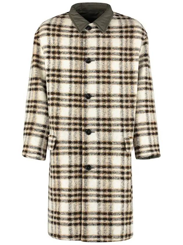 Men's Kinston Check Reversible Single Coat Ivory - ISABEL MARANT - BALAAN 3