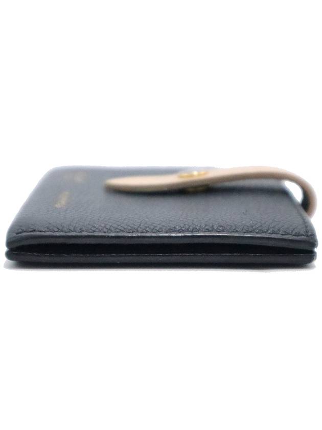 Celine 10A573A15 07DN Dark Navy Color Grain Calfskin Accordion Strap Card Wallet - CELINE - BALAAN 6