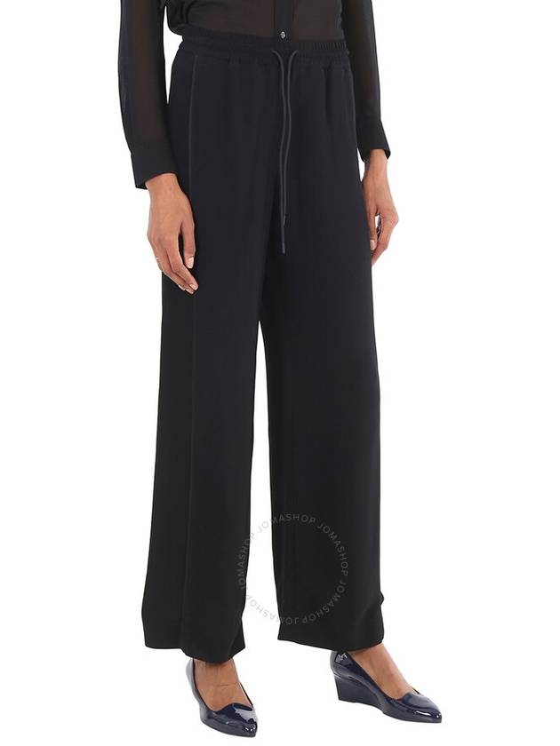 Burberry Ladies Black High-Waisted Wide-Leg Trousers, Brand Size 4 (US Size 2) - BURBERRY - BALAAN 2