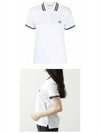 Logo Patch Cotton Short Sleeve Polo Shirt White - MONCLER - BALAAN 5