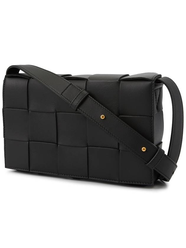 Intrecciato Cassette Cross Bag Black - BOTTEGA VENETA - BALAAN 3