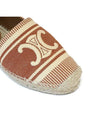 Women s Les Espadrilles Flat Shoes Jacquard Canvas Rust Beige 3583223 57C 18RS - CELINE - BALAAN 6