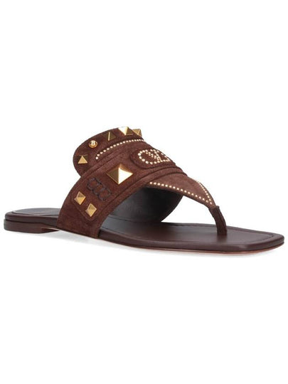 Valentino Garavani Sandals Brown - VALENTINO - BALAAN 2