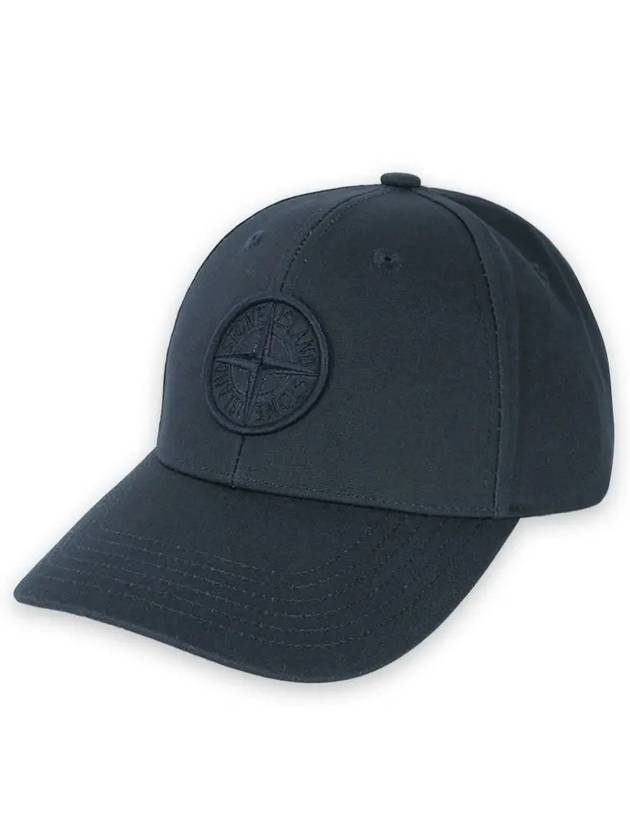 99661 Cotton Rep 6 Panel Ball Cap Navy - STONE ISLAND - BALAAN 3