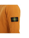 Logo Patch Crew Neck Wool Knit Top Orange - STONE ISLAND - BALAAN 9