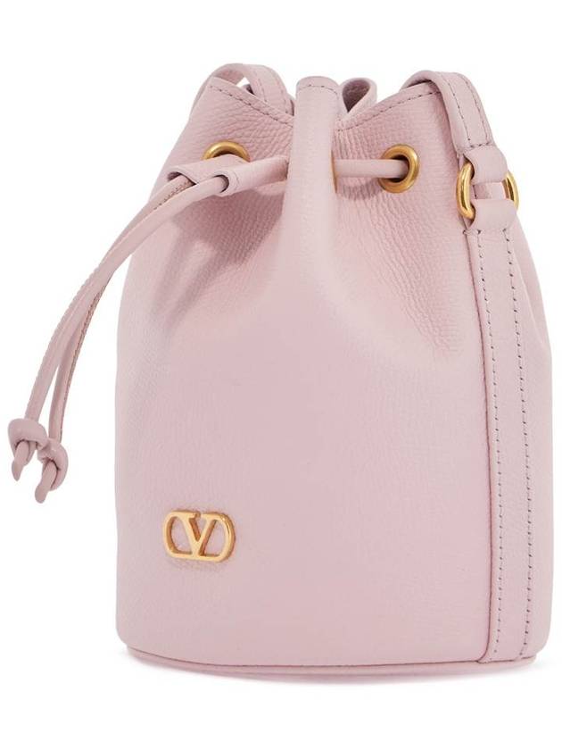 borsa a sacchetto mini in pelle rosa quarzo con tracolla regolabile - VALENTINO - BALAAN 3