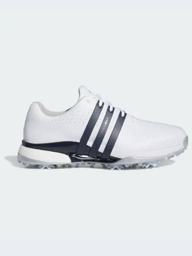 Tour 360 24 Men s Golf Cloud White Collegiate Navy Silver Metallic Shoes IF0245 697067 - ADIDAS - BALAAN 1