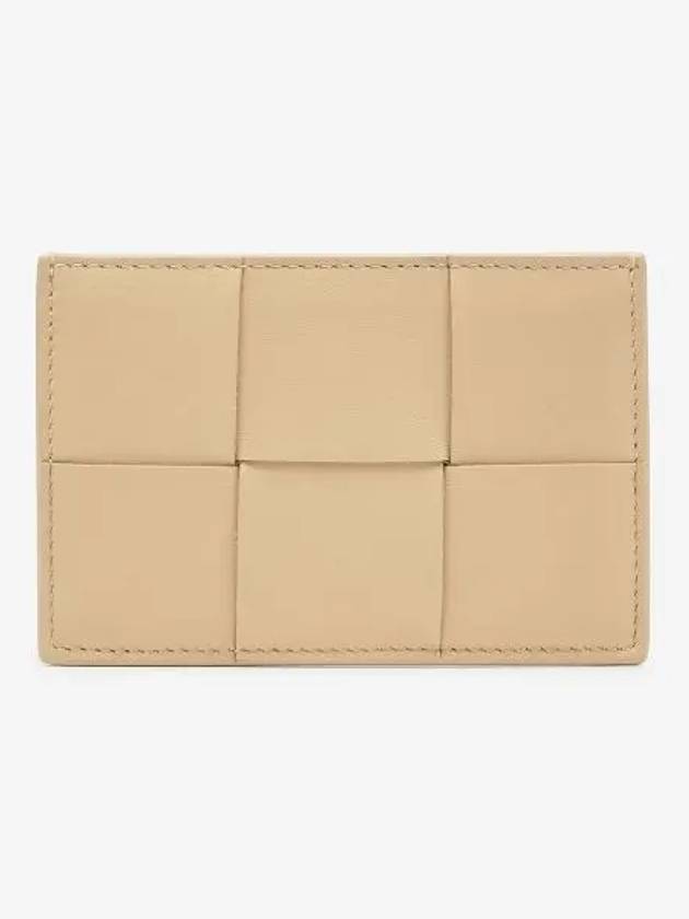 Intrecciato Leather Card Wallet Porridge - BOTTEGA VENETA - BALAAN 2