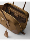 Re-edition 1978 Medium Re-nylon and Saffiano Leather Bag Cork Beige - PRADA - BALAAN 4