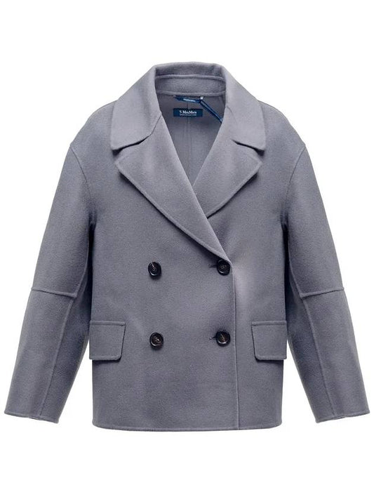 Cape short coat gray CAPE 002 - MAX MARA - BALAAN 1