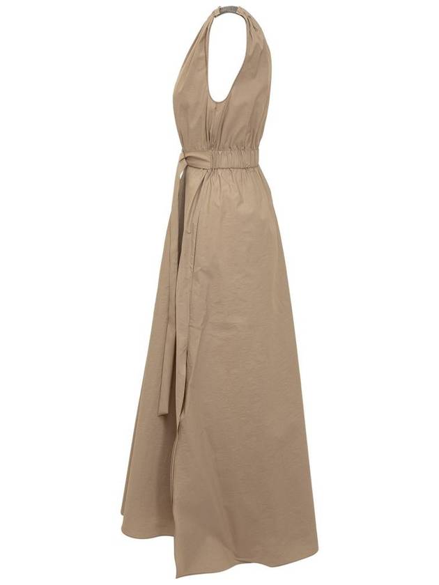 Midi Dress M0F79A5092 C8967 BROWN - BRUNELLO CUCINELLI - BALAAN 4