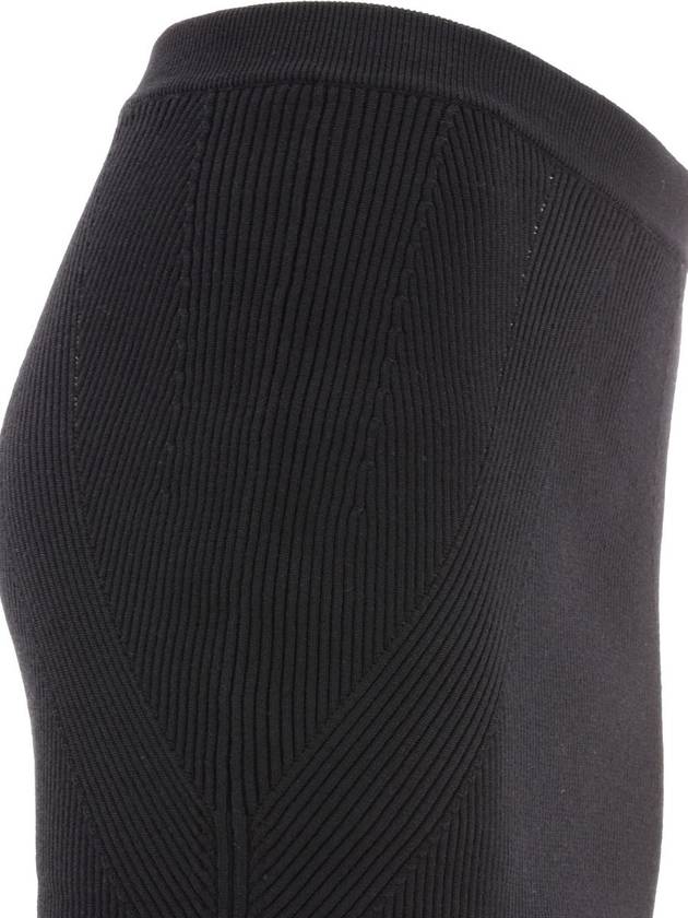 Rib Knit Pencil Skirt Black - ALEXANDER MCQUEEN - BALAAN 5