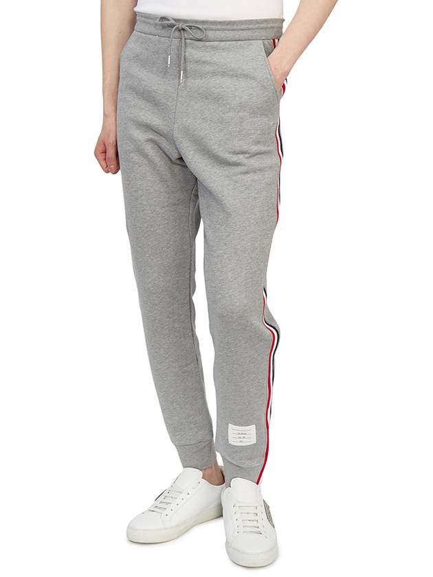 Stripe Track Pants Light Grey - THOM BROWNE - BALAAN 7