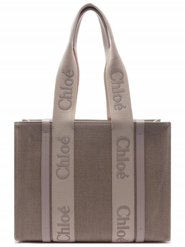 Woody Medium Tote Bag Wild Grey - CHLOE - BALAAN 5