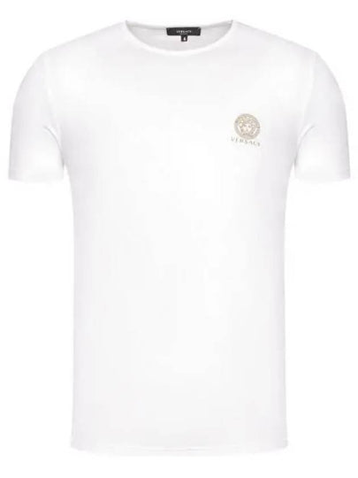 Men's Logo Medusa Cotton Short Sleeve T-Shirt White - VERSACE - BALAAN 2