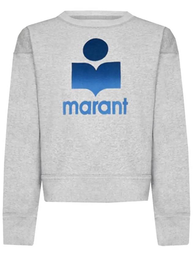 Mobily Big Logo Sweatshirt Grey - ISABEL MARANT - BALAAN 2