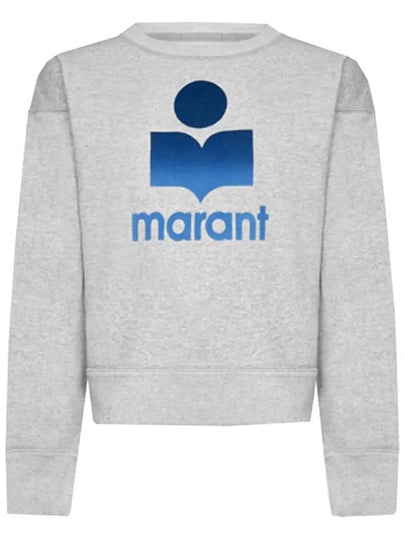 Mobily Big Logo Sweatshirt Grey - ISABEL MARANT - BALAAN 2