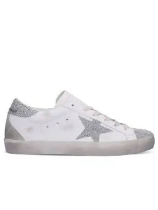 Superstar Glitter Low Top Sneakers Silver White - GOLDEN GOOSE - BALAAN 2