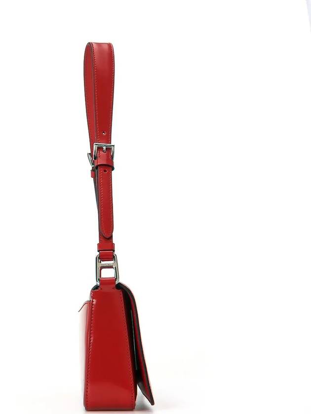 Brushed Leather Femme Bag Scarlet - PRADA - BALAAN 3