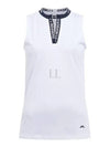 logo tape detail sleeveless top GWJT08472 - J.LINDEBERG - BALAAN 2