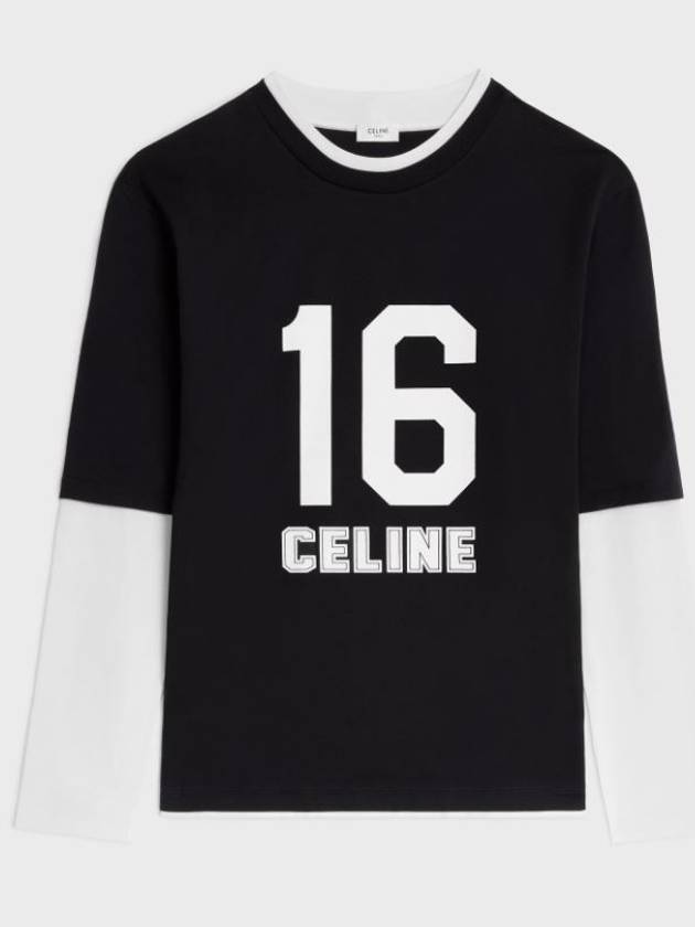 Short Sleeve T Shirt 2X85N507Z38AW BLACK - CELINE - BALAAN 2