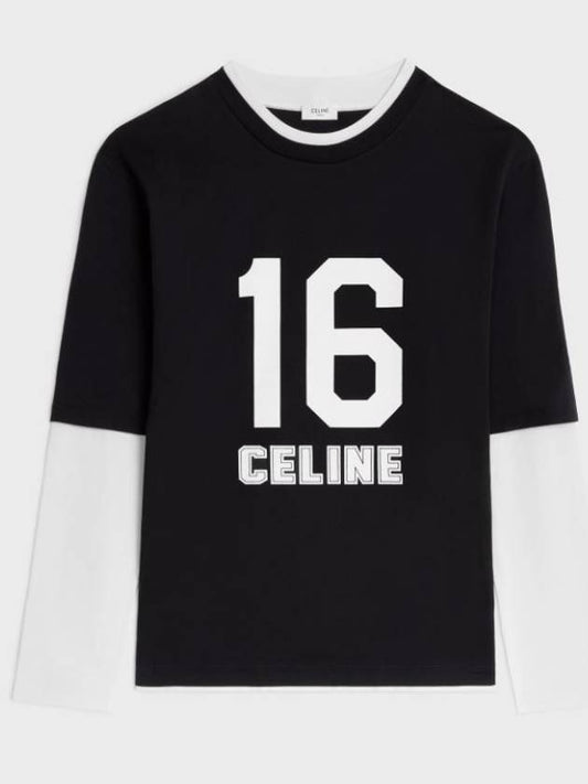 Short Sleeve T Shirt 2X85N507Z38AW BLACK - CELINE - BALAAN 2