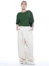 Women s LTWP OT Linen Two Tuck Wide Pants Oatmeal - CHANCE'S NOI - BALAAN 1