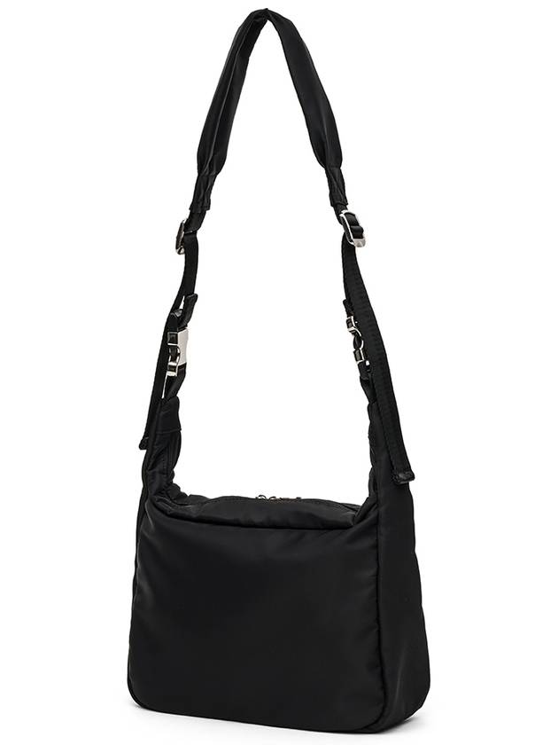 Buckle two-pocket shoulder and crossbag travel bag black - LE MASQUE - BALAAN 5