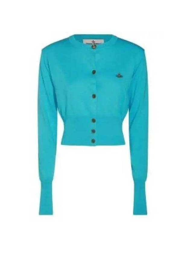 Bea Crop Cardigan Blue - VIVIENNE WESTWOOD - BALAAN 1