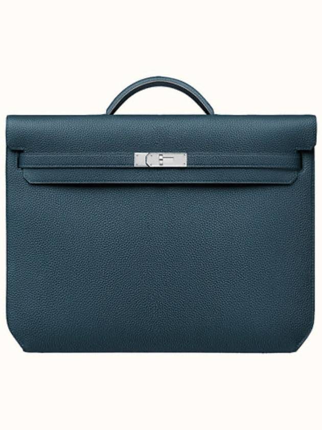 Kelly Depeches 36 Briefcase Navy - HERMES - BALAAN 1