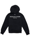 Women's Back Logo Hoodie Black - WOOYOUNGMI - BALAAN 2