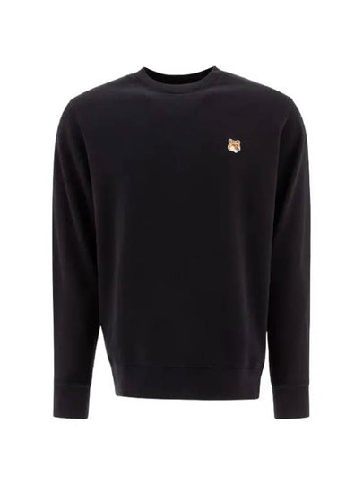 Fox Head Patch Regular Sweatshirt Black - MAISON KITSUNE - BALAAN 2