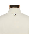 Thermal Rib Ottoman Stripe Turtleneck Natural - THOM BROWNE - BALAAN 8