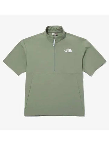 The North Face NT7KQ02L White Label Ice Run EX Half Zip Short Sleeve T Shirt - THE NORTH FACE - BALAAN 1