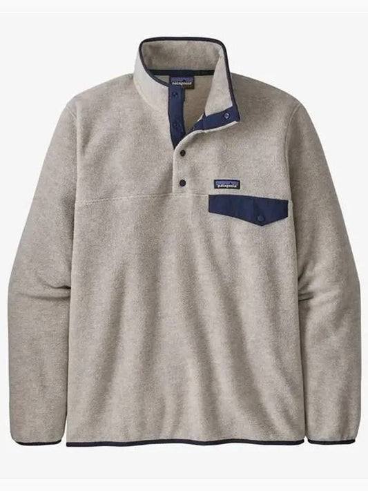 Synchilla Snap T Button Pullover Long Sleeve T-Shirt Oatmeal - PATAGONIA - BALAAN 2
